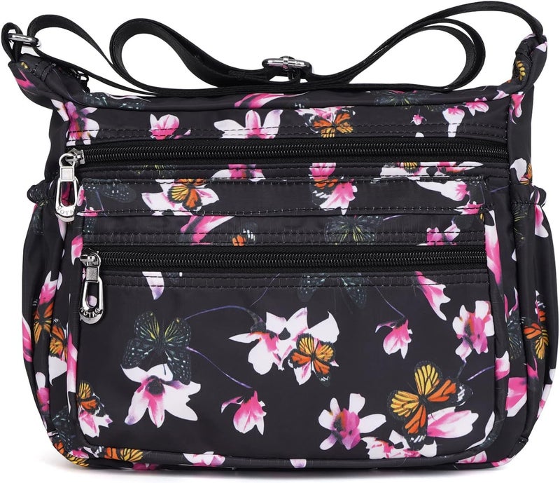 ketmart women naylon shoulder bag,crosbody bag for every day us (Color_ Pink) - Image 1