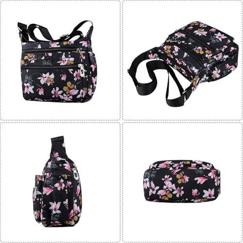 ketmart women naylon shoulder bag,crosbody bag for every day us (Color_ Pink) - Image 2
