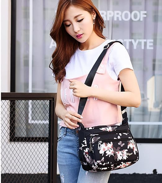 ketmart women naylon shoulder bag,crosbody bag for every day us (Color_ Pink) - Image 3