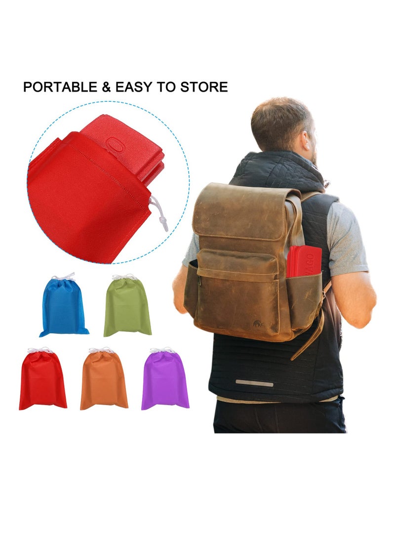 SYOSI 5 Pack Camping Cushion Seat Foldable Cushion Seat 15"x11" Waterproof XPE Foam Outdoor Mats Camping Sitting Pad for Outdoor Picnic Backpacking Mountaineering Trekking Stadium Travel 5 Colors - Image 4
