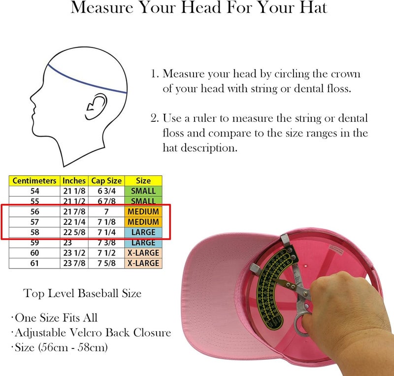 Top Level Baseball Cap Men Women - Classic Adjustable Plain Hat - Image 4