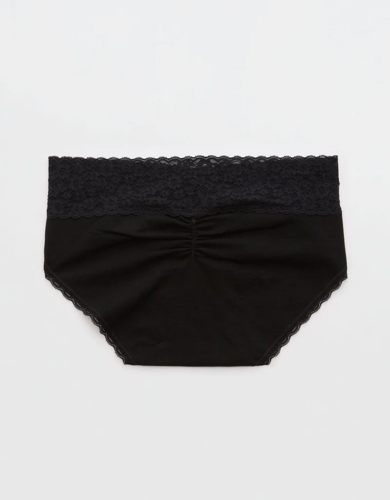 Aerie Superchill Vintage Lace Cotton Boybrief Underwear