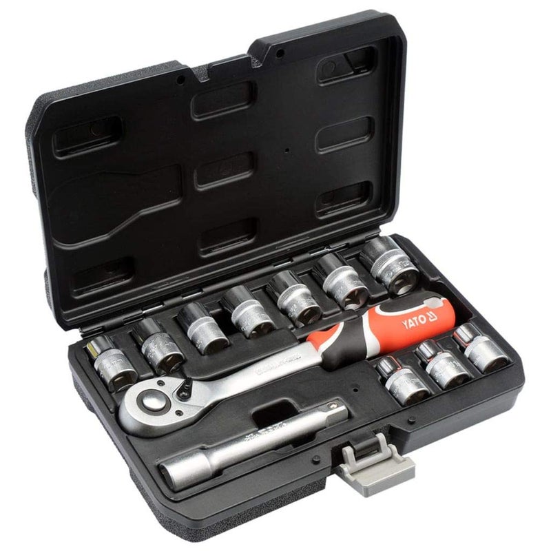 Yato Yato yt-38671 â€“ SOCKET SET 1/2 12pcs, steel - Image 1