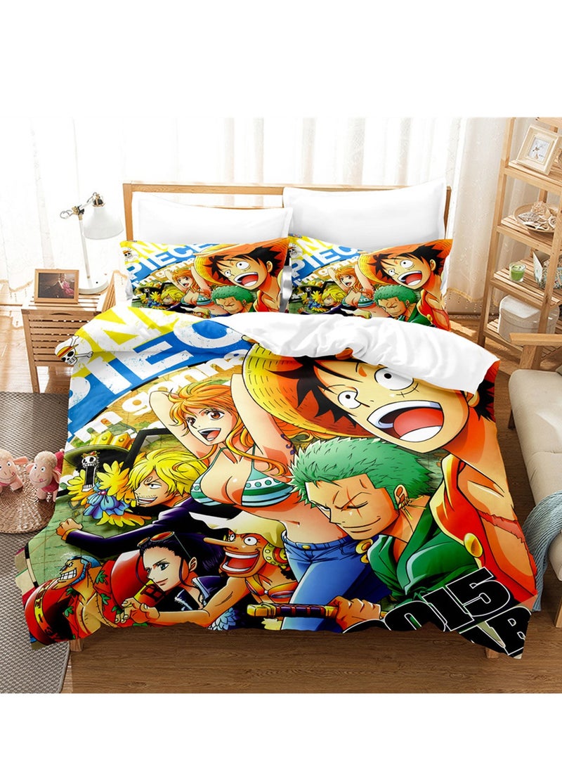 3pc creative 3d printing creative printing 1 quilt cover 2 pillowcases fashion set - Image 2