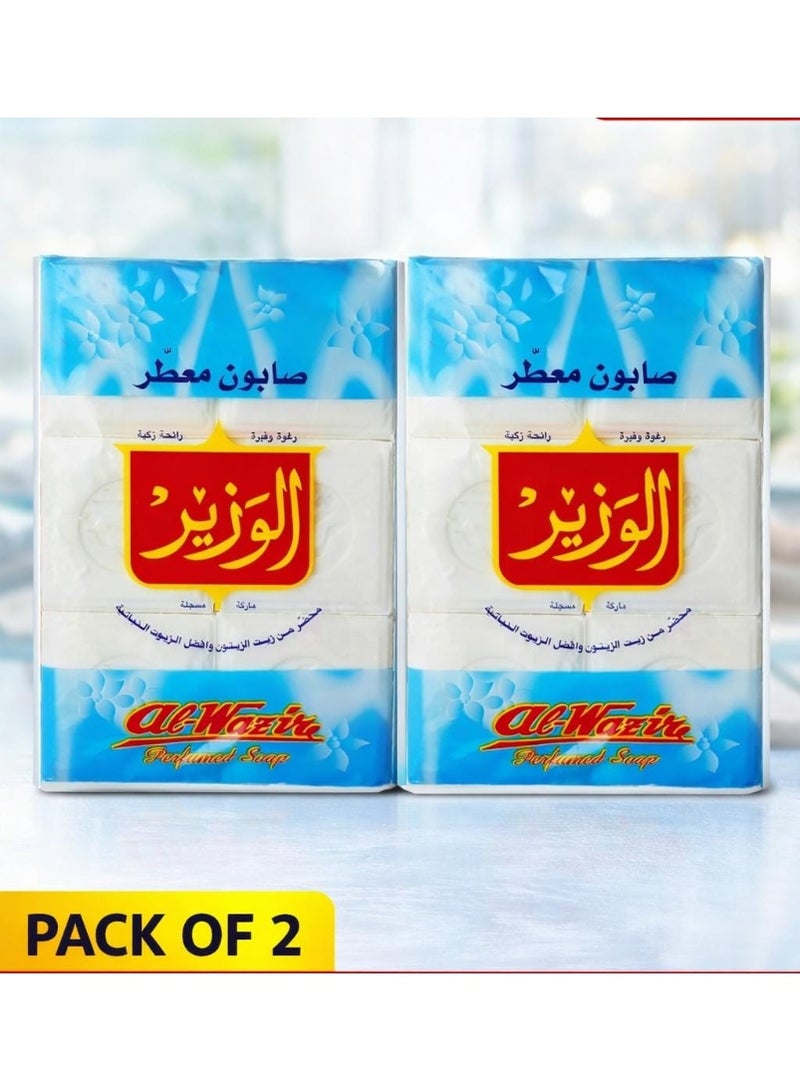 Al Wazir Perfumed Soap – Long-Lasting Fragrance, Smooth & Refreshing Bath Soap | Pack of 2 Bars - Image 1