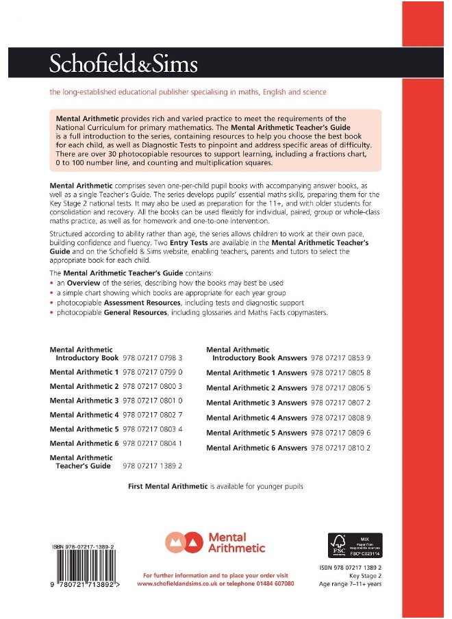 null - Mental Arithmetic Teacher's Guide - Image 1