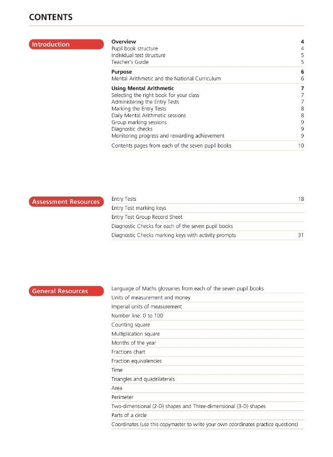 null - Mental Arithmetic Teacher's Guide - Image 1