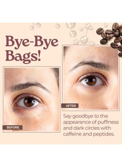 Tree to Tub Tree to Tub Caffeine Eye Cream - Hydrating & Firming Under Eye Cream for Dark Circles, Eye Roller for Puffy Eyes, Reduces the Look of Puffiness and Bags, Coffee Eye Cream w/Hyaluronic Acid, Peptides  - Image 2
