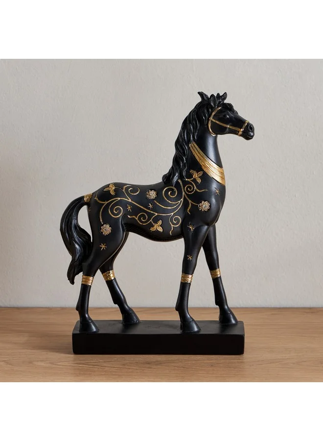 Home Box Marcel Polyresin Horse Sculpture 20.5 x 6 x 27 cm
