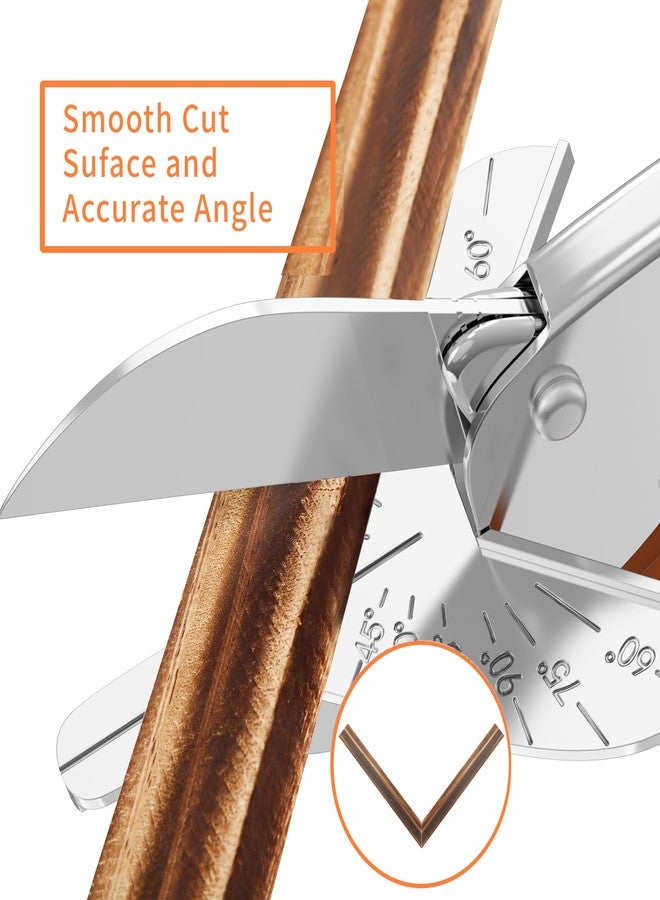 GARTOL Miter Shears, 45°-135° Adjustable Multi-Angle Cutter for Molding, Trim & Quarter Round - Precision Hand Tool for PVC & Soft Wood - Includes 2 Replacement Blades - Image 3