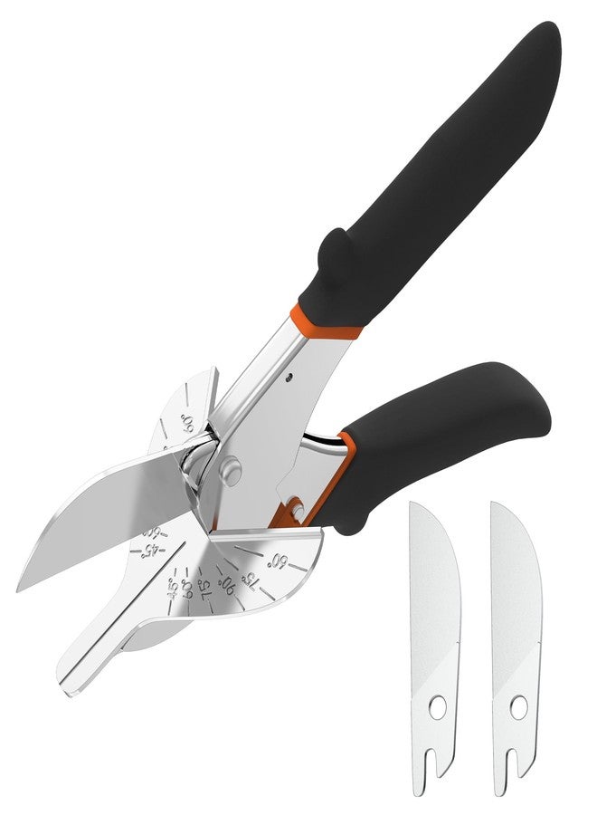GARTOL Miter Shears, 45°-135° Adjustable Multi-Angle Cutter for Molding, Trim & Quarter Round - Precision Hand Tool for PVC & Soft Wood - Includes 2 Replacement Blades - Image 1