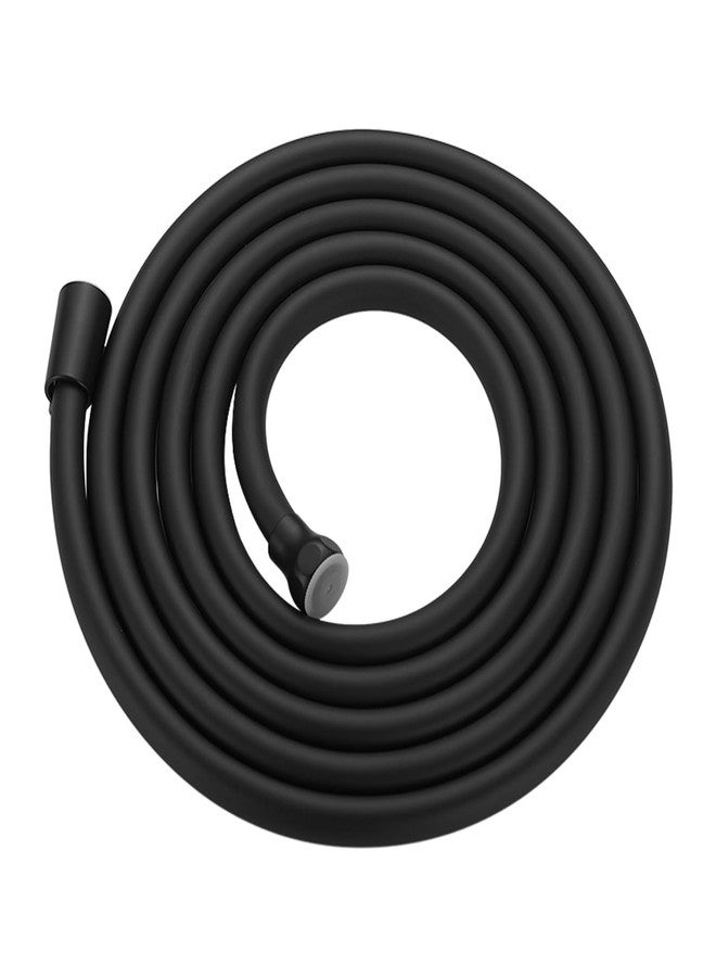 BESy خرطوم دش BESy بطول إضافي 120 بوصة مصنوع من مادة PVC لرأس الدش المحمول باليد، خراطيم دش محمولة مرنة، خراطيم دش بديلة للسيارات الترفيهية للاستحمام وتنظيف المرحاض واستحمام الحيوانات الأليفة، لون أسود غير لامع - Image 1