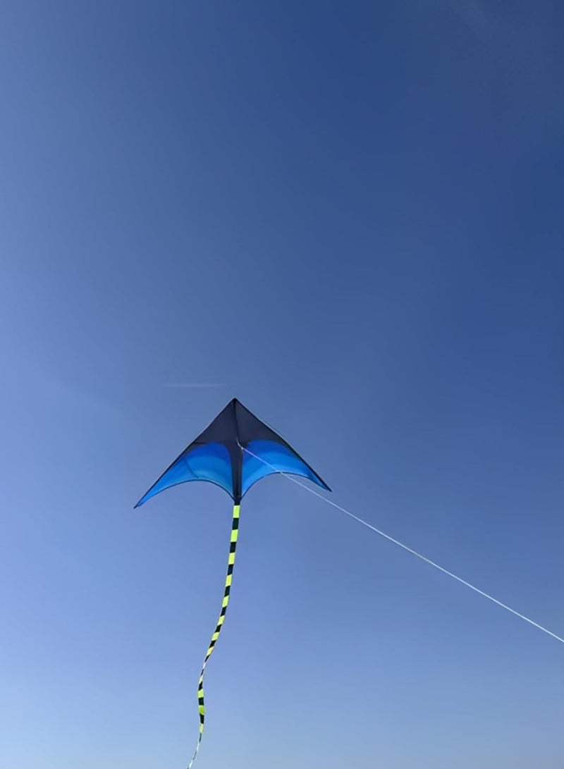 معاني طائرة ورقية من مانيس للأطفال، لعبة طائرة كبيرة مقاس 160×80 سم، ألعاب شاطئ للأولاد والبنات، طائرة ورقية سهلة الطيران بخط واحد مع مقبض، متعة خارجية لجميع الأعمار - Image 2