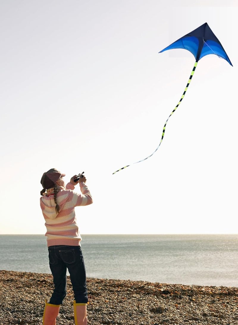 معاني طائرة ورقية من مانيس للأطفال، لعبة طائرة كبيرة مقاس 160×80 سم، ألعاب شاطئ للأولاد والبنات، طائرة ورقية سهلة الطيران بخط واحد مع مقبض، متعة خارجية لجميع الأعمار - Image 4