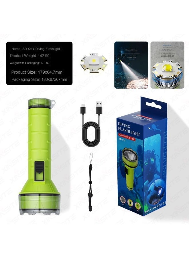 NIBEMINENT Diving Flashlight - Multifunctional High-Intensity Emergency Light