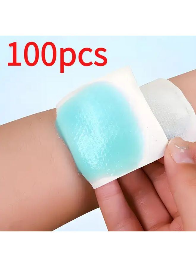100 Disposable Ice Flakes Portable No Recharge Needed For Cold Drinks Pain Relief First Aid Kits Summer Outdoor Travel Camping Tourism Mountain Climbing Sports Long Distance Running 100 Pcs - Image 1