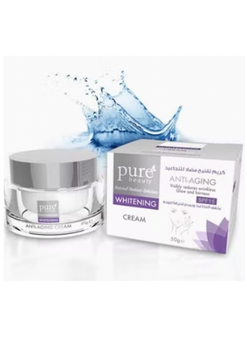 بيور بيوتي كريم تفتيح مضاد للتجاعيد   50ج