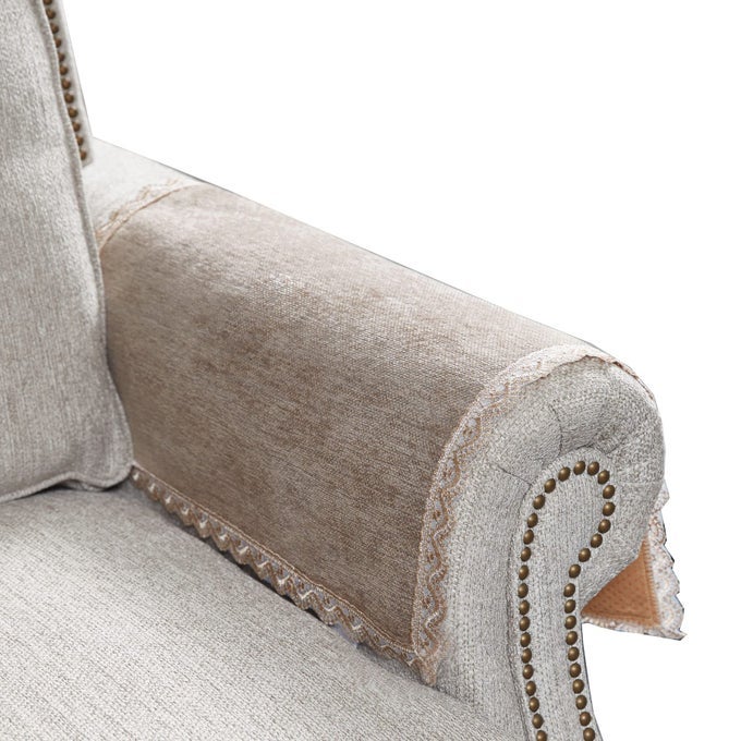COUCH ARM COVERSNONSLIP LACE SOFA ARM COVER SET OF 2 WASHABLE SOFA ARMRESTS COVERS FOR LIVING ROOM RECLINER CHAIR ARM COVER PROTECTORS FOR LEATHER SOFA ARMREST SLIPCOVER