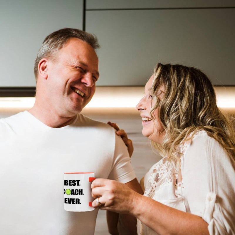 3dRose Tennis-Best Coach Ever Mug, 11 oz, Red,mug_195232_5 - Image 4