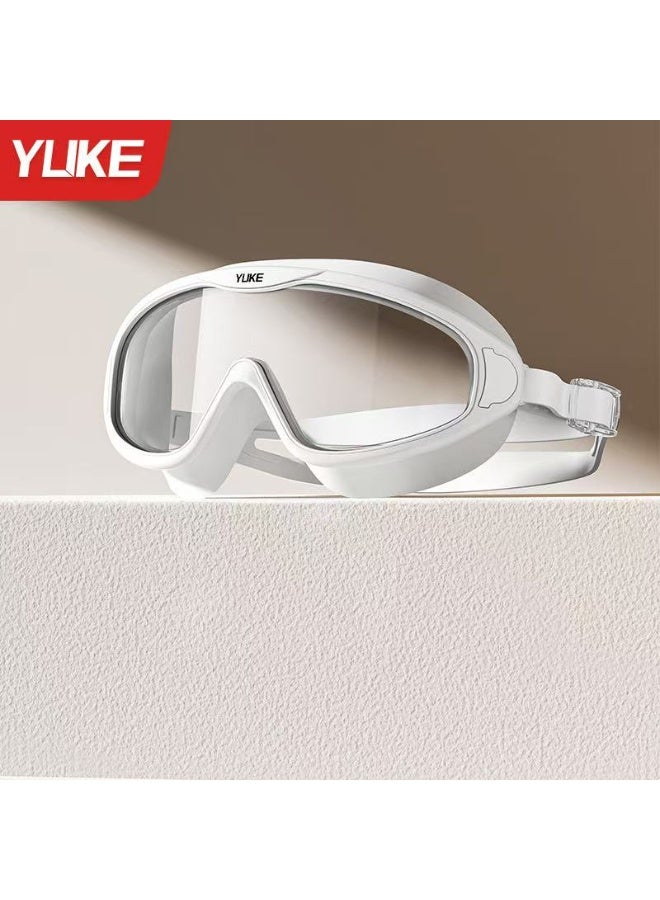YUKE Anti - Fog And Waterproof Swimming Goggles For Adults - High - Definition, Professional, Large - Frame, Unisex Style With Matching Swim Cap - Image 1