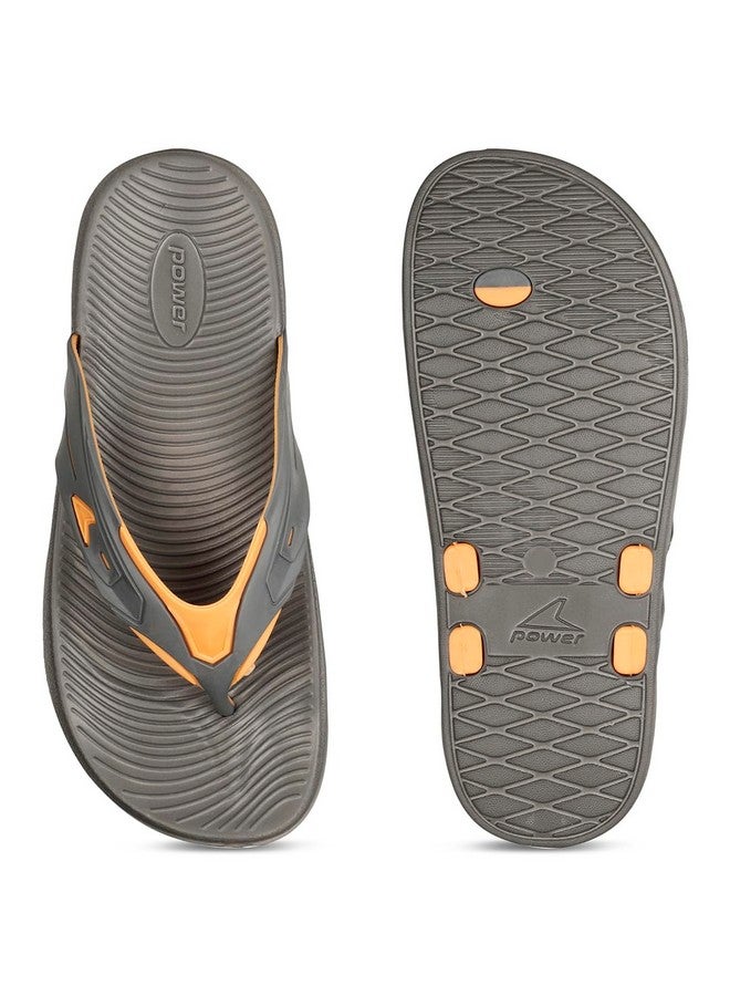 باور نعال مسطحة للرجال من Power BAY M باللون الرمادي الداكن - Image 4