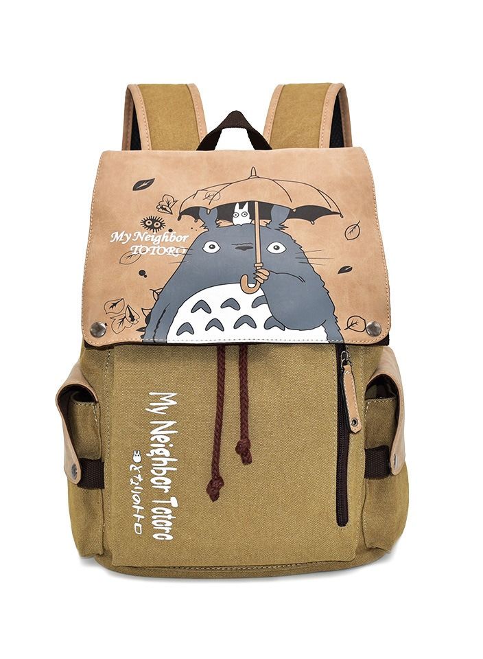 KUYING Anime Backpack Student Canvas Backpack 