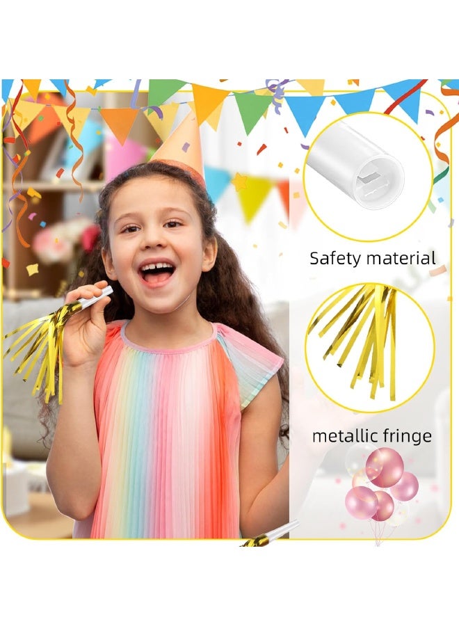 30 PCS Fringe Party Blowers, Party Colorful Blowers for Kids, Party Noise Makers Horns, Colorful Noisemakers Blow Horns Party Whistles for Graduations, Weddings, Birthdays, Family Gatherings, New Years Events (Colorful) - Image 3