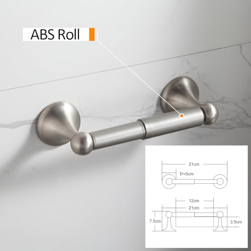 BGL Bathroom Accessory Set, Brushed Nickel Adjustable Expandable Towel Bar 4-Piece Bathroom Hardware Set Wall Mounted - Image 3