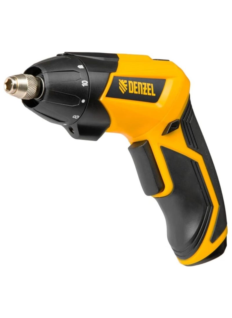 denzeL Cordless Screwdriver CSL-3,6-01, Li-Ion, 3,6 V, 1,3 Ah, with accessories, G-type plug//Denzel  - Image 3