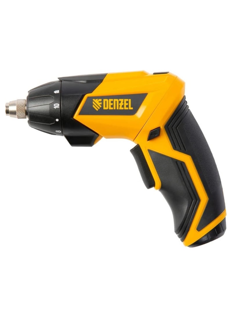 denzeL Cordless Screwdriver CSL-3,6-01, Li-Ion, 3,6 V, 1,3 Ah, with accessories, G-type plug//Denzel  - Image 5