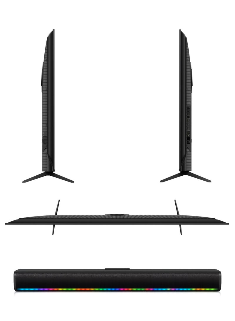 ROWA 65 Inch R85 4K Mini LED TV + 2.0 Channel Portable Soundbar With Built In Battery & LED Lights | Google TV With AiPQ Pro Processor, 144Hz Refresh Rate, Dolby Vision IQ, Dolby Atmos, 2.1Ch Onkyo Audio - 65R85+SOUNDBAR Black - Image 4