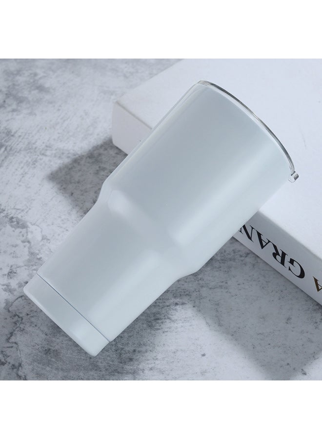 Plastic Spray Paint 30oz Stainless Steel Car Cup Car Portable Ice Cup Vacuum Double Insulation Cold Beer Cup