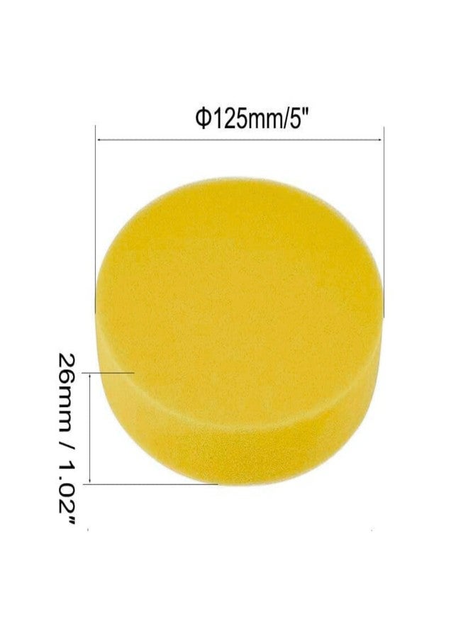 Inditrust 5 Inch Plain Foam Drill Polishing Pad | Flat Sponge Sander Pad for Sanding, Polishing, Grinding & Waxing (3 PCS) - Image 3