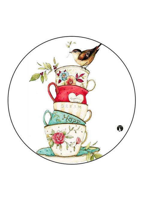 Cups Printed Mouse Pad  Multicolour