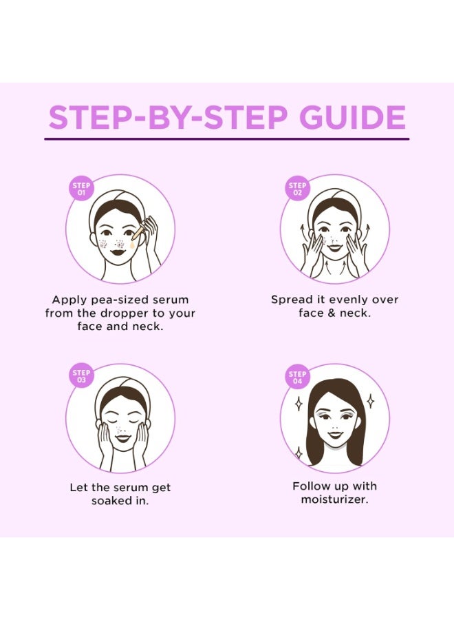 Orgatre Dark Spot Correcting Face Serum for Glowing Skin | With 2% Kojic Acid, Alpha Arbutin & Niacinamide | Reduces Dark Spots, Acne Marks Corrector, Pigmentation & Blemishes – 30ml - Image 4