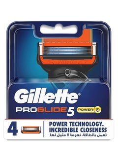 Gillette Fusion ProGlide Power Razor - 4 Count