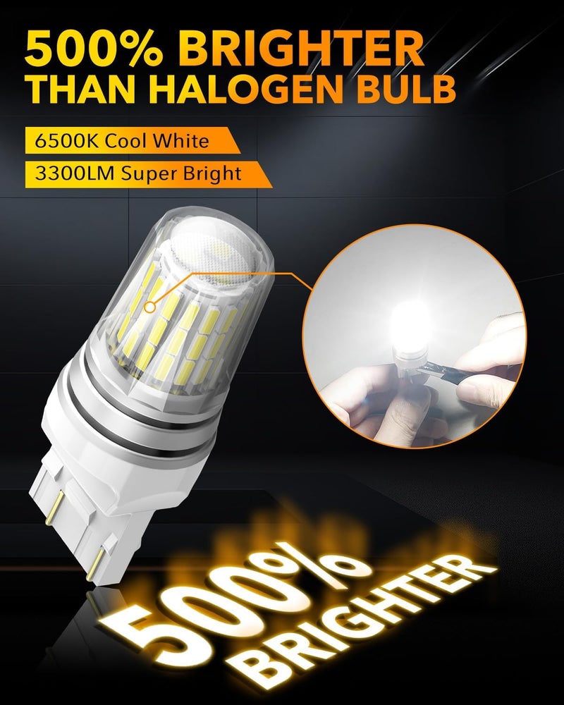OXILAM 7443 7440 LED Reverse Light Bulb - Pack of 2 - Image 2