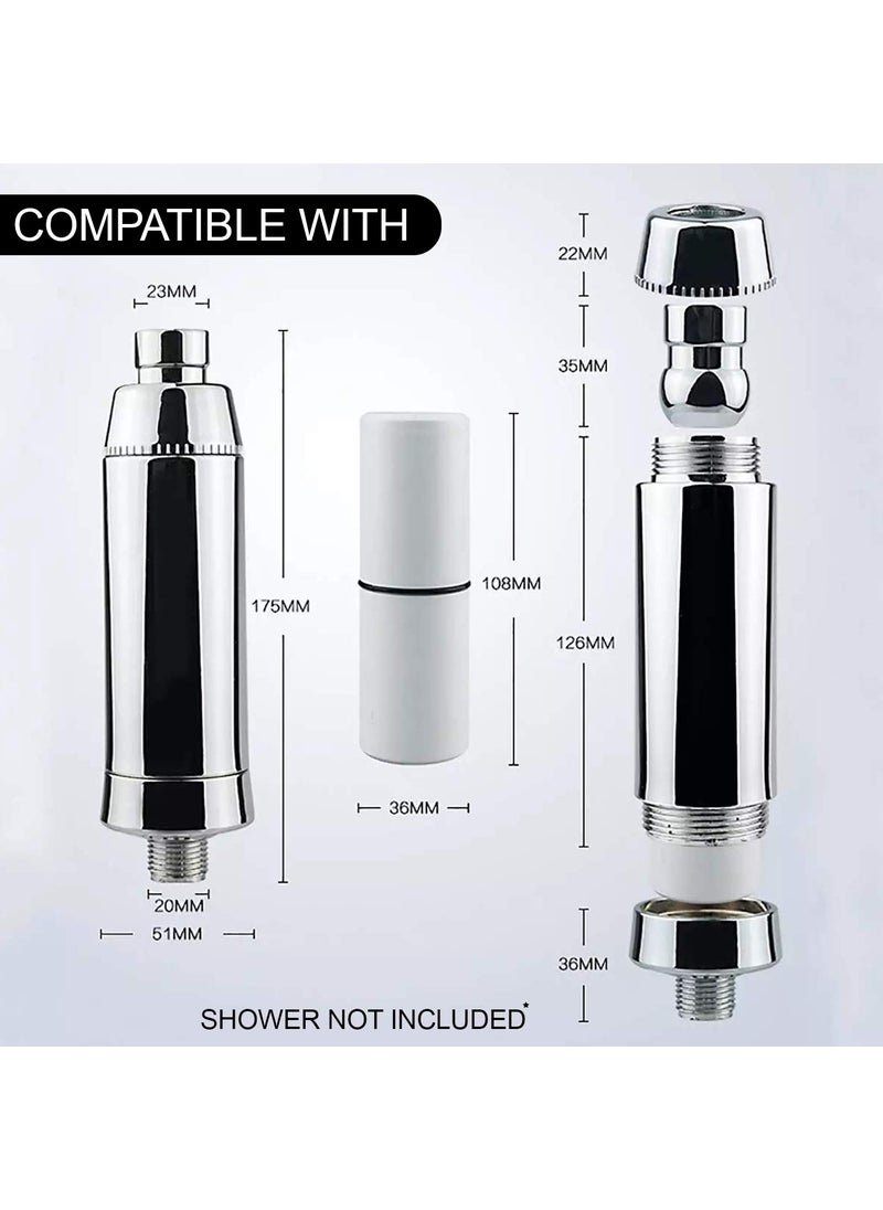 ORILEY ORILEY ARP09 Advanced Shower Filter Tap Water Replaceable Filter with 15 Stage of Rejuvenation Catridge Only White  - Image 2