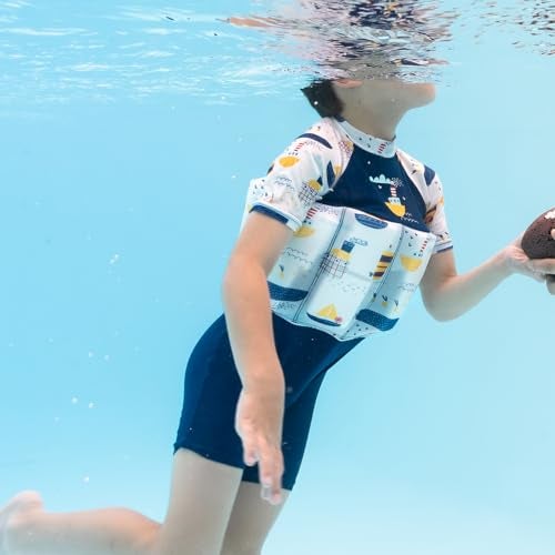 Splash About Sleeved Floatsuit for Babies and Toddlers Learning to Swim (US, Age, 2 Years, 4 Years, Tug Boats) - Image 5