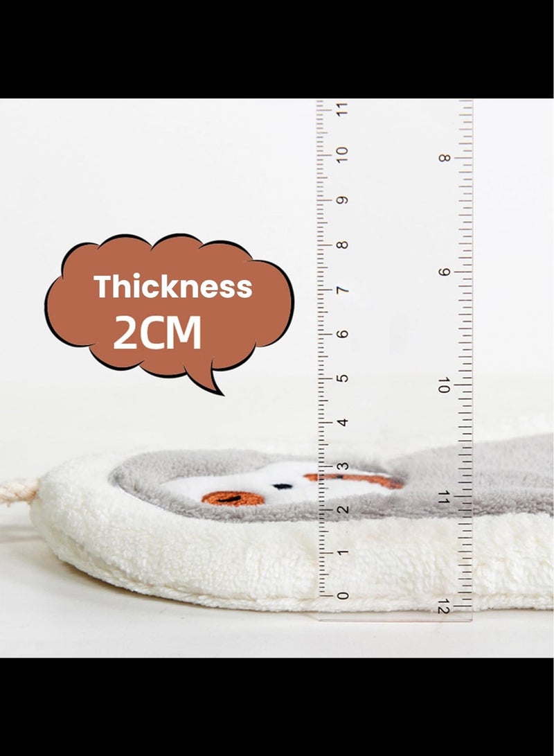 Cute Hand Towels,Soft Coral Velvet Bathroom Towel ,Kitchen Towels Decorative Hand Towels with Hanging Loop - Image 3