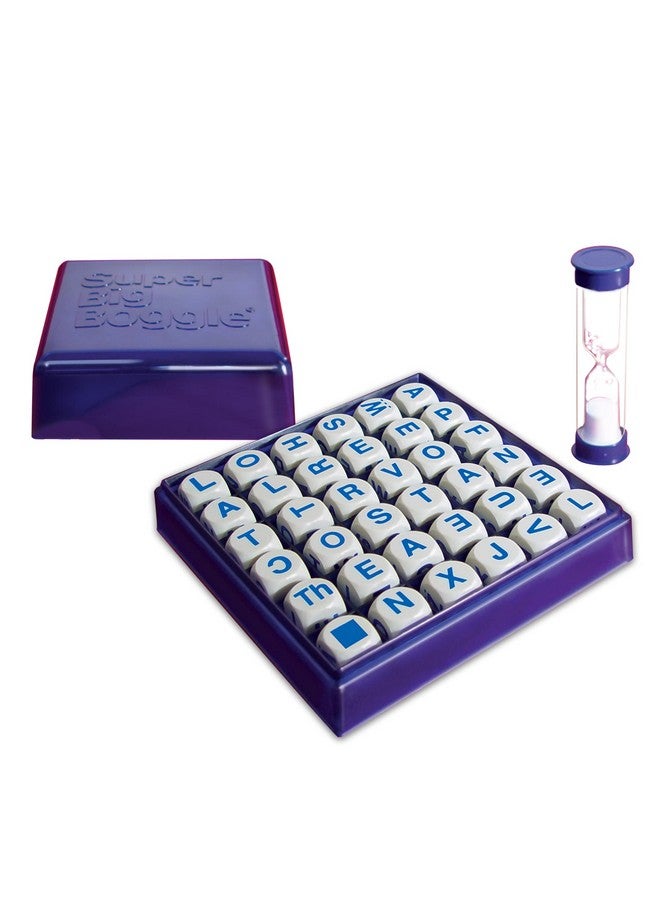 Winning Moves Super Big Boggle with 6x6 Grid and 36 Letter Cubes by Winning Moves Games USA, the Biggest Boggle Game Ever, 4 Minute Sand Timer, for 2 or More Players, Ages 8+ (1165) - Image 2