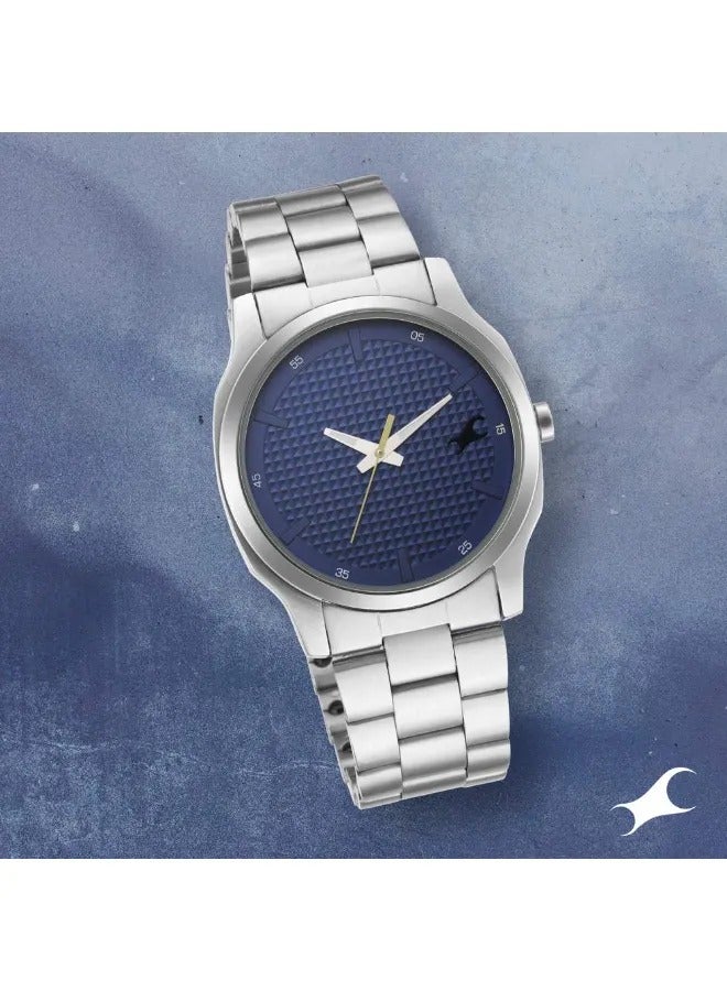 fastrack Men's Analog Round Shape Metal Wrist Watch - 3255SM01 - 46.5 Mm - Image 1