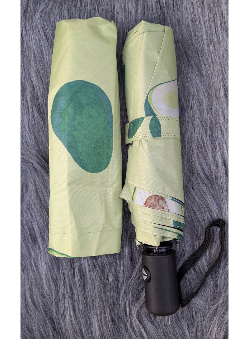 شمسية قابلة للطي واقية من الشمس والمطر | مثالية للسفر بألوان صيفية مبهجة. - Image 4