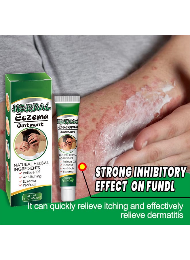 EELHOE - Treatment Psoriasis Eczema Cream Antibacterial Antipruritic Dermatitis Herbal Ointment Anti-itch Medical Plaster - Image 1