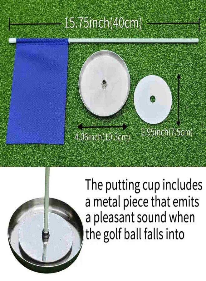 Storzon Putting Cup Metal with Flag Golf Training Hole for Golf Putting Green Indoor Outdoor - Image 2