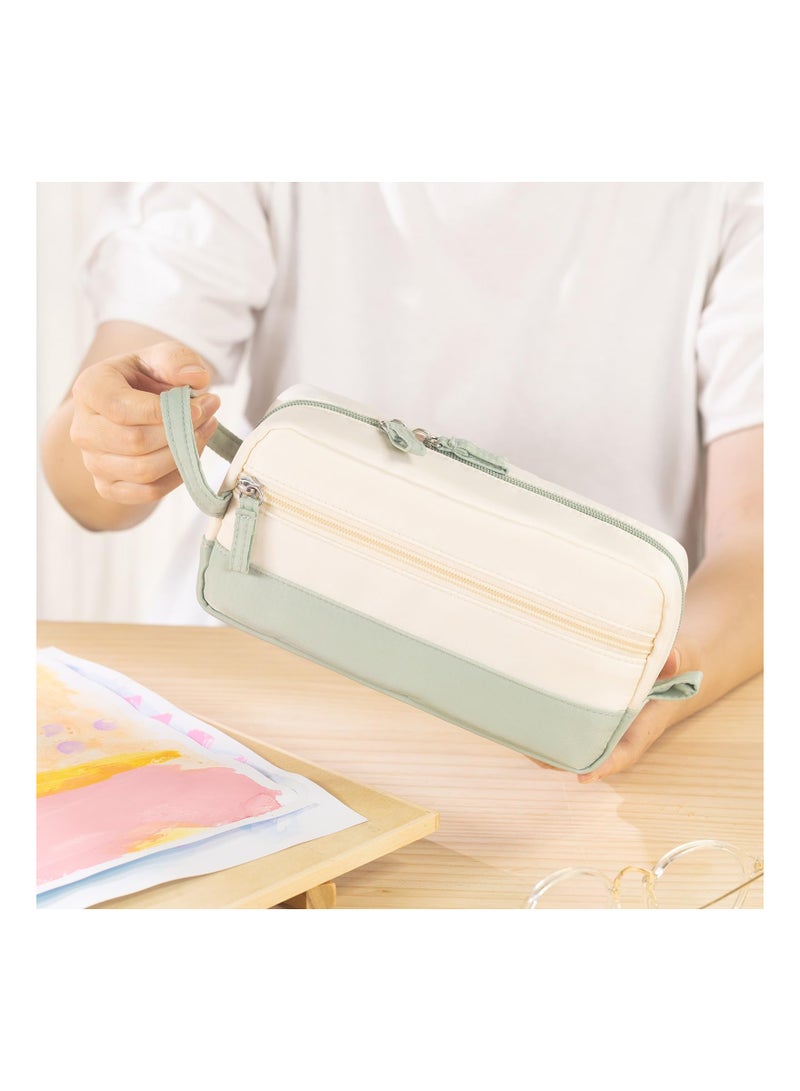 SOLARAE Large Capacity Pencil Case for Kids Girls, Portable Pencil Case with Zipper, Teenager Multifunctional Stationery Organizer, School Supplies Organizer Bag - Image 5