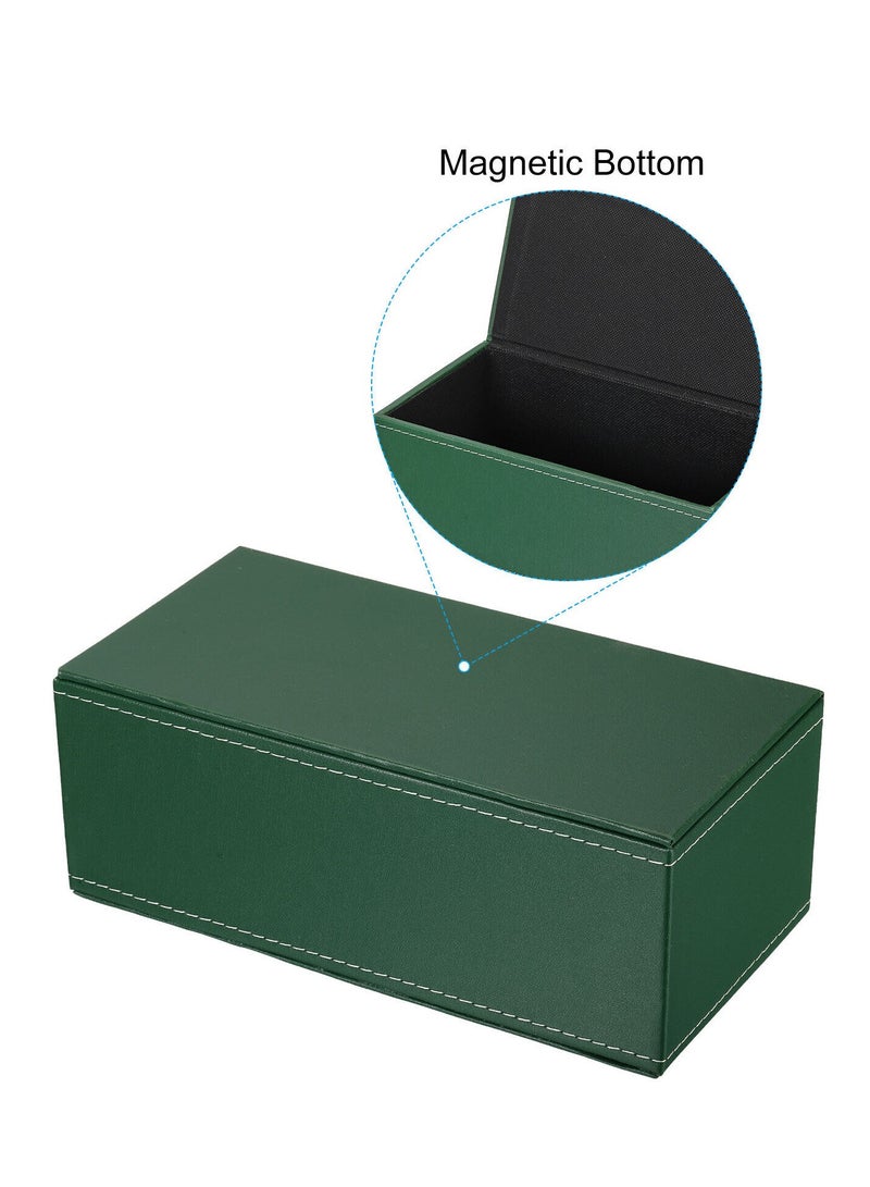 Tissue Box Cover, Leather Tissue Box Holder Creative Tissue Paper Cover with Magnetic Design for Bathroom Kitchen - Image 5