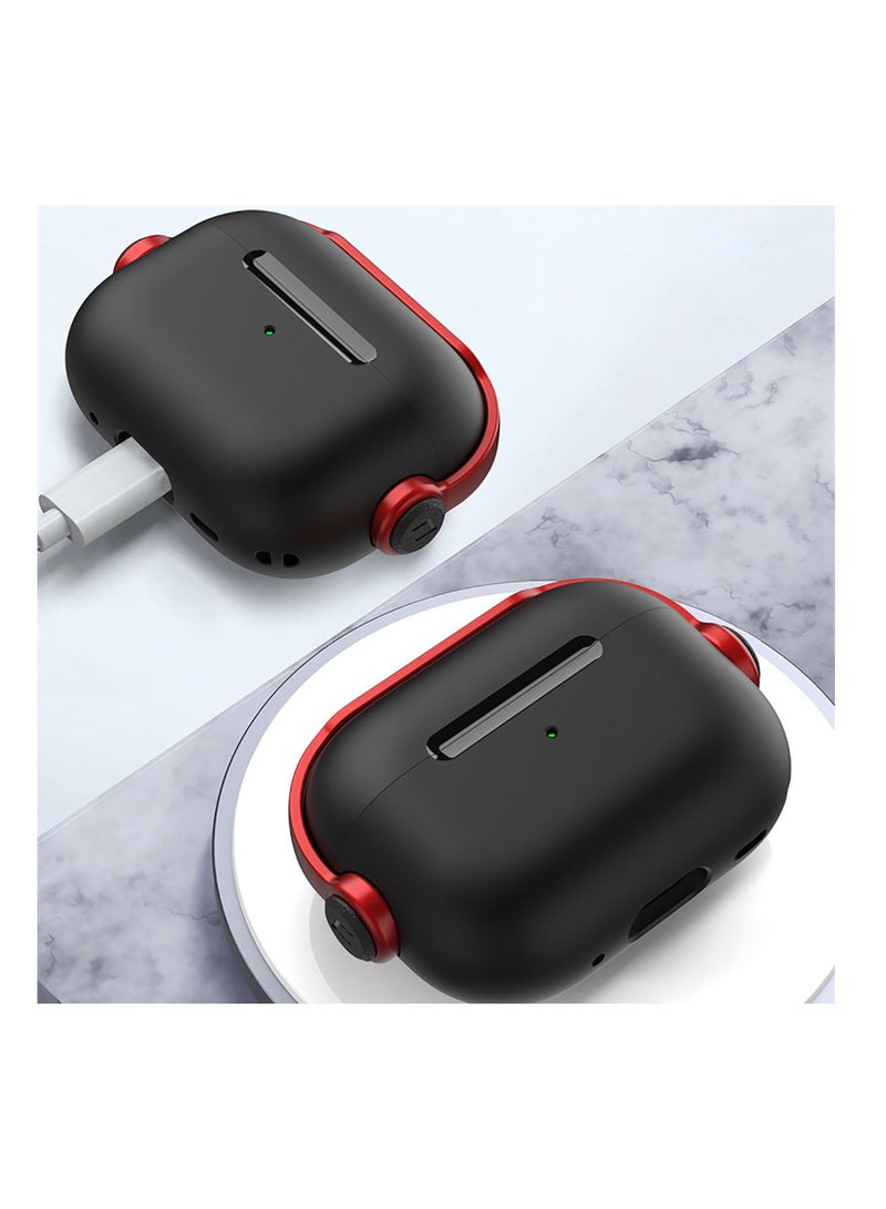 Anmi Protective Case Compatible with AirPods Pro 2 Earphones Secure Lock Design for Musicians with TPU Keychain Bag - Image 5