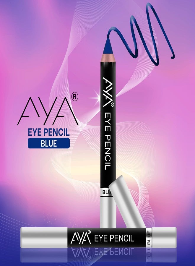 AYA Eye Pencil For Kajal/Eye Liner - Blue 2.8g | Glides Smoothly | Creamy smooth formula | Light weight - Image 3
