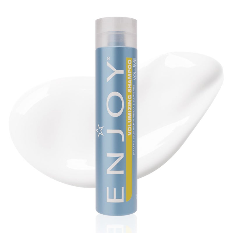 Enjoy Volumizing Shampoo, Sulfate-Free, Color-Safe, Boosts Volume & Shine, for All Hair Types, 10.1 fl oz - Image 1